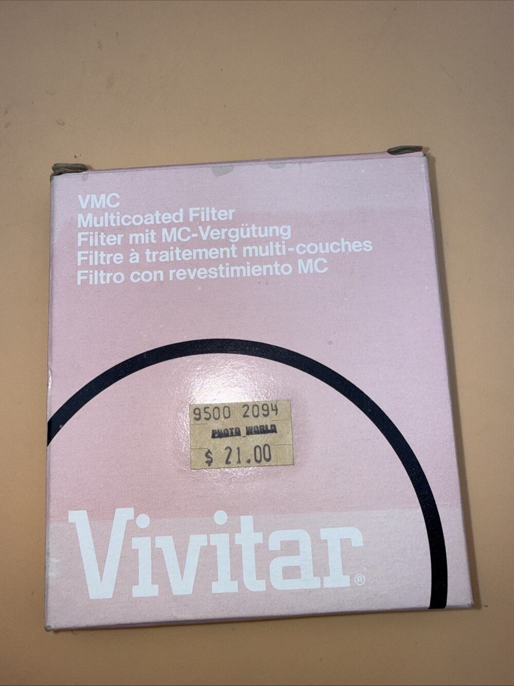 Vivitar Skylight (1A) 67mm Lens Multicoated Filter UV- Haze Made in Japan -